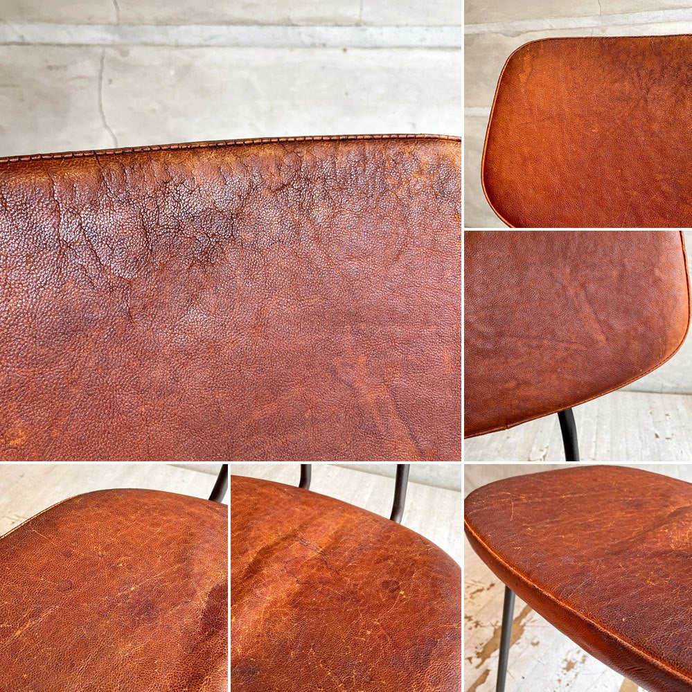 トラックファニチャー TRUCK FURNITURE スット ダイニングチェア SUTTO DINING CHAIR レザー×スチールフレーム インダストリアル ♪