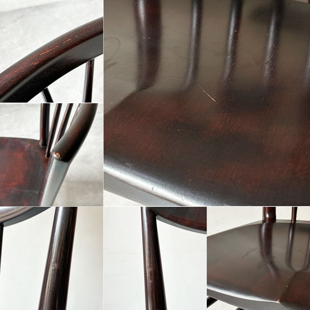 松本民芸家具 220F型 チェア Finnish style Chair ダイニングチェア ミズメザクラ材 民藝家具 和モダン 定価￥148,500- B ★