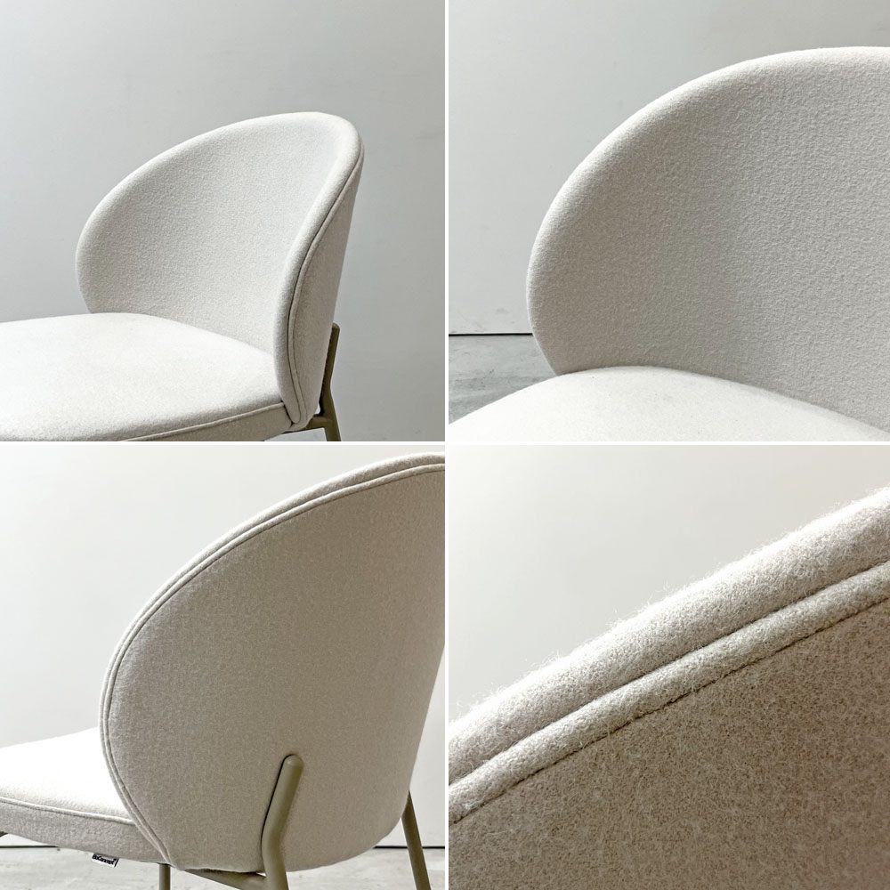 ボーコンセプト BoConcept プリンストン Princeton ダイニングチェア ベージュ ファブリック メタル脚 マットアッシュグレーラッカー仕上げ A ●