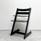 ストッケ STOKKE トリップトラップ TRIPP TRAPP ベビーチェア キッズチェア S/N無し ブラック ノルウェー 北欧家具●
