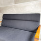 トラックファニチャー TRUCK FURNITURE ロビー LOBBY 2Pソファ 2人掛け オーク無垢材 グレー系ファブリック 新品張替済 廃番希少 ♪