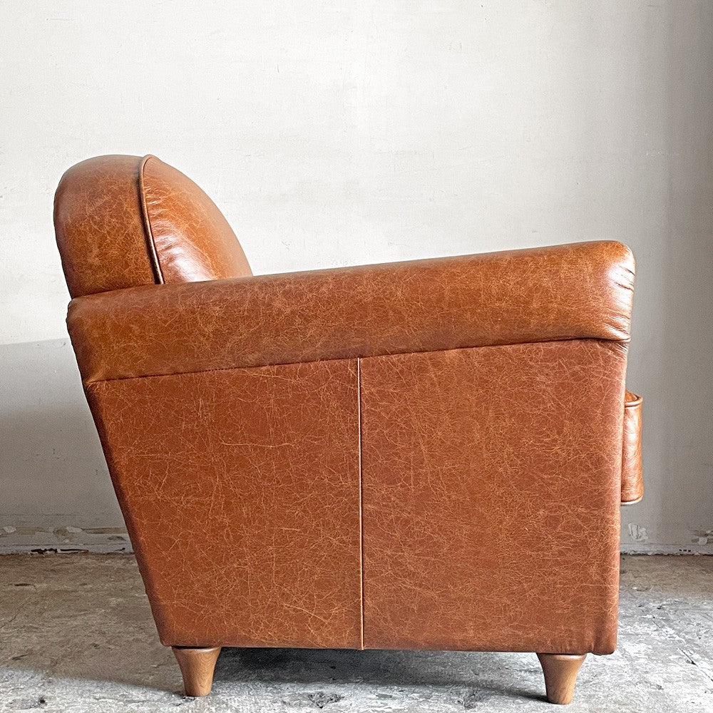 アクメファニチャー ACME Furniture オークス クラブチェア クラックレザー OAKS CLUB CHAIR CRACK LEATHER 牛革 ナラ材 定価￥165,000- ■