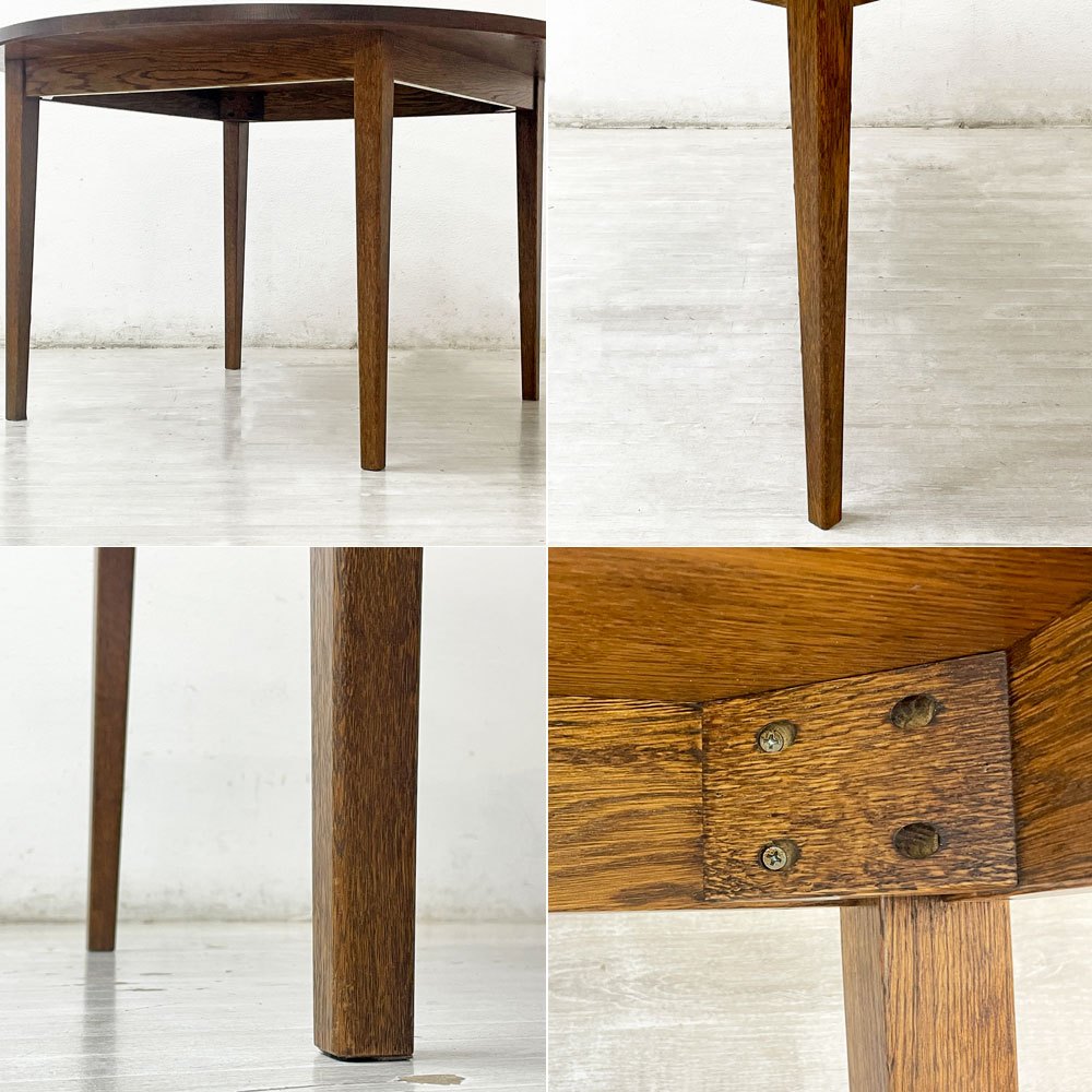 スタンダードトレード STANDARD TRADE Straight Leg Table DNT-03C Round ラウンド ダイニングテーブル ダークオーク 定価¥388,000- ●
