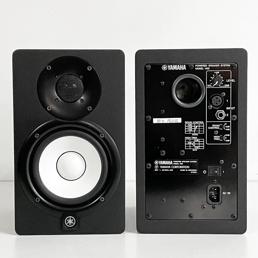 ヤマハ YAMAHA HS5 ペアスピーカー スタジオモニター パワード アクティブスピーカー バスレフ 元箱付き ●