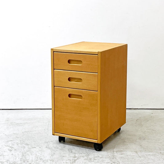 フォルミオ Formio ハイチェスト デスクワゴン 3ドロワー KF-09 キャスター付 ブナ材 阿久津雄一 デンマーク ●