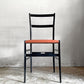 カッシーナ Cassina 699 スーパーレジェーラ SUPERLEGGERA チェア ダイニングチェア ブラックカラー アッシュ材 レザーシート ジオ・ポンティ ■