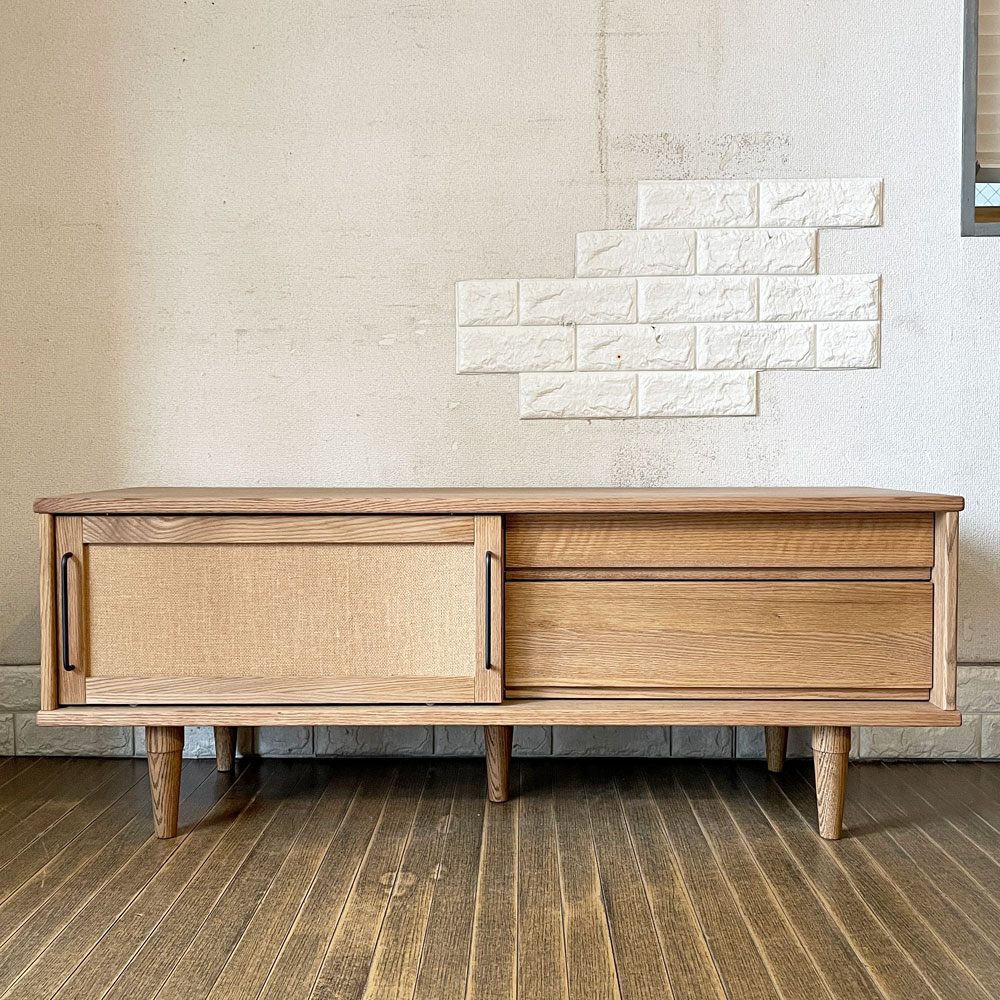 モモナチュラル MOMO Natural ベント VENT SIDE BOARD 120 ME サイドボード AVボード オーク材 W120cm ◎