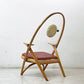 Sørn Horn + Niels Roth Andersen ラケットチェア Racquet Chair チェリー材 Helge Vestergaard Jensen デンマーク 北欧ビンテージ家具 ●