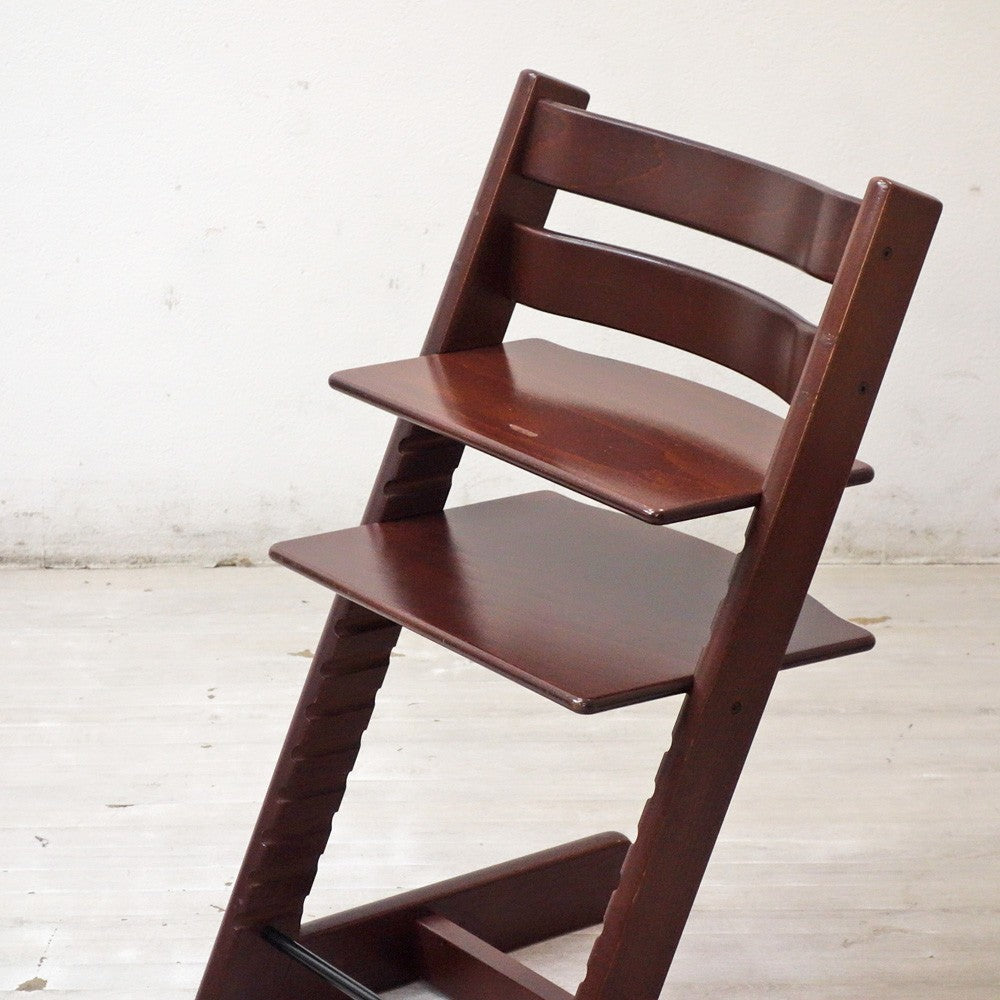 ストッケ STOKKE トリップトラップ TRIPP TRAPP ベビーチェア キッズチェア S/N5～ ブラウン ノルウェー 北欧家具 ●