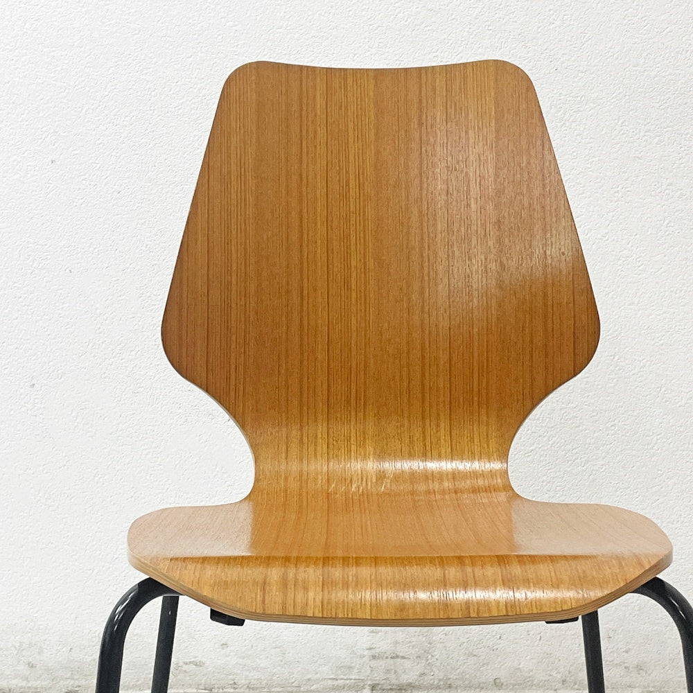 セイアローズ SEIARROWS ウッドスタックチェア WOOD STACK CHAIR チーク材 プライウッド スタッキングチェア B ●