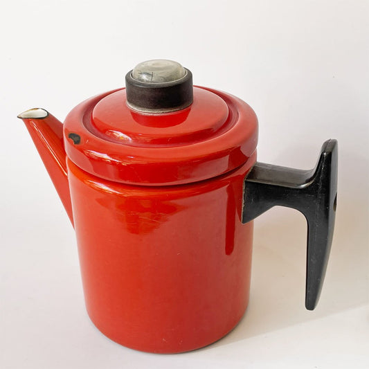 フィネル FINEL ペフトーリ Pehtoori エナメルコーヒーポット Sサイズ 0.7L レッド アンティ・ヌルメスニエミ フィンランド 北欧ビンテージ ★