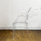 カルテル Kartell ルイゴースト LouisGhost アームチェア クリスタル スタッキング フィリップ・スタルク Philippe Starck イタリア ◎