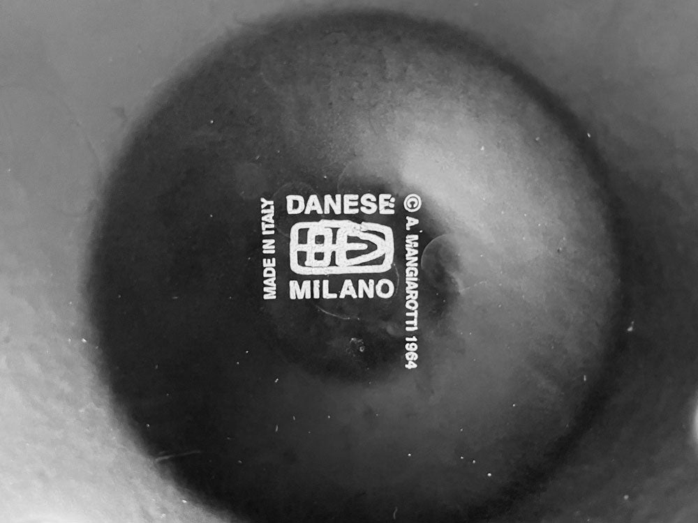 ダネーゼ DANESE バルバドス Barbados アシュトレイ 灰皿 Sサイズ Φ15cm ブラック アンジェロ・マンジャロッティ イタリア 定価￥20,900-◎