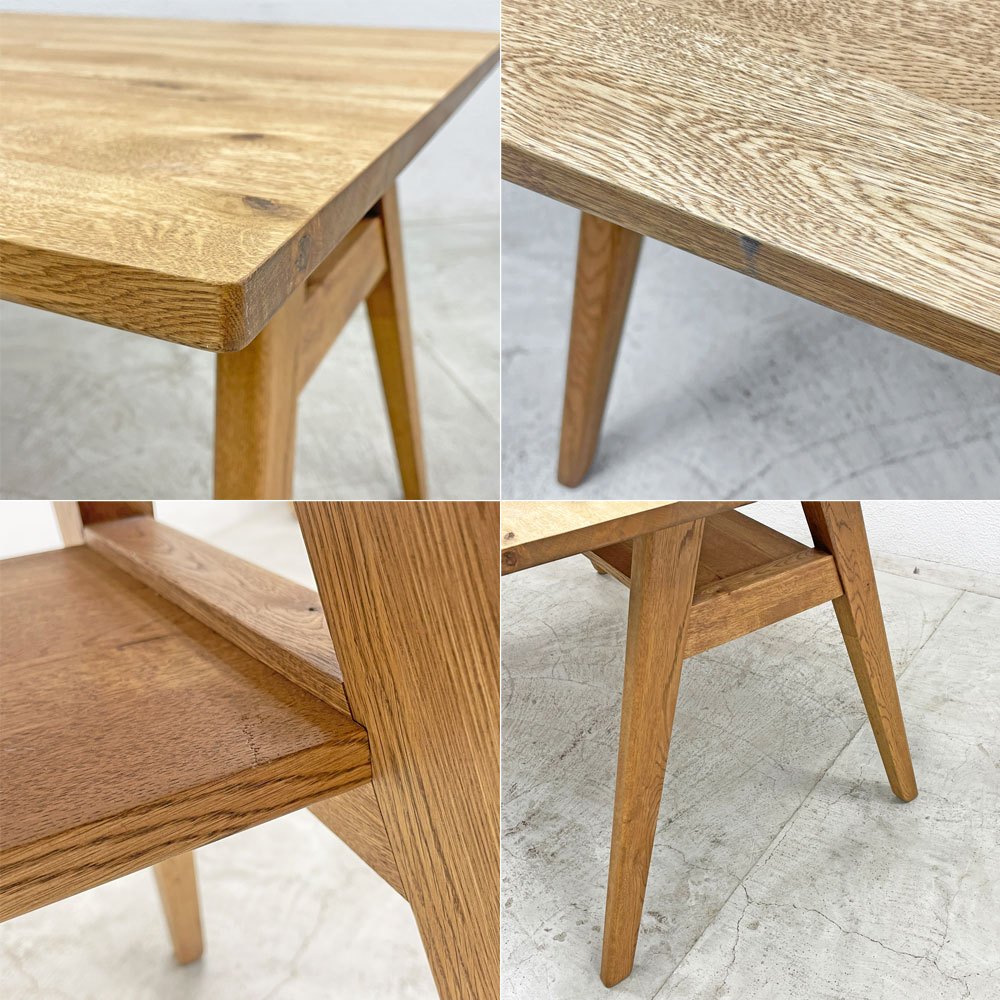 ウニコ unico アディ ADDAY ダイニングテーブル W135cm オーク無垢材 オイルフィニッシュ ナチュラル 定価64,900円〓