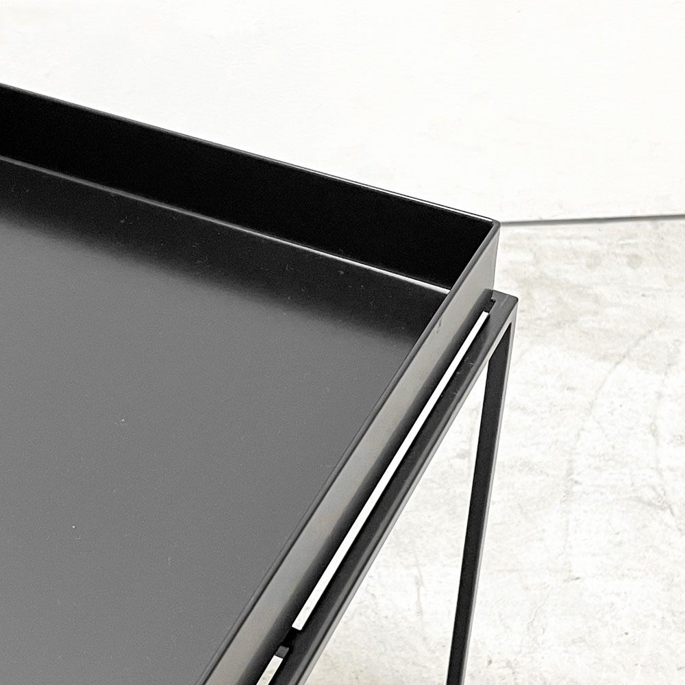 ヘイ HAY トレイテーブル Tray Table コーヒーテーブル センターテーブル Mサイズ ブラック W40cm スクエア 2Way 北欧 デンマーク モダン 定価￥42,900- B ●