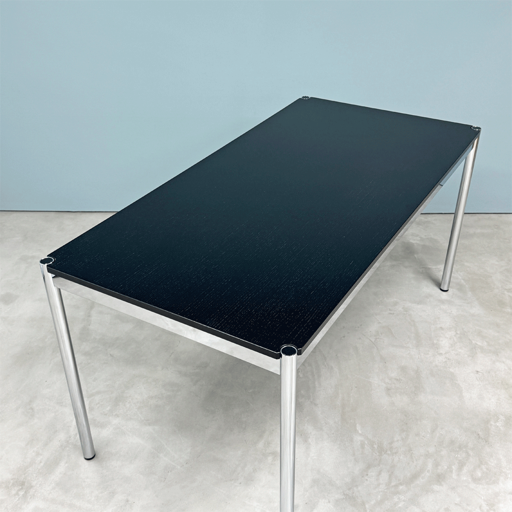 ユーエスエムハラー USMハラー USM Haller モジュラーファニチャー ハラーテーブル ワークデスク オーク材 ブラック アジャスター 高さ調整機能付き スイス ◎
