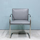 ノル knoll ブルーノ アームチェア チューブラー Brno Arm Chair Tubular ミースファンデルローエ カンチレバー グレー 合成皮革張り ◎