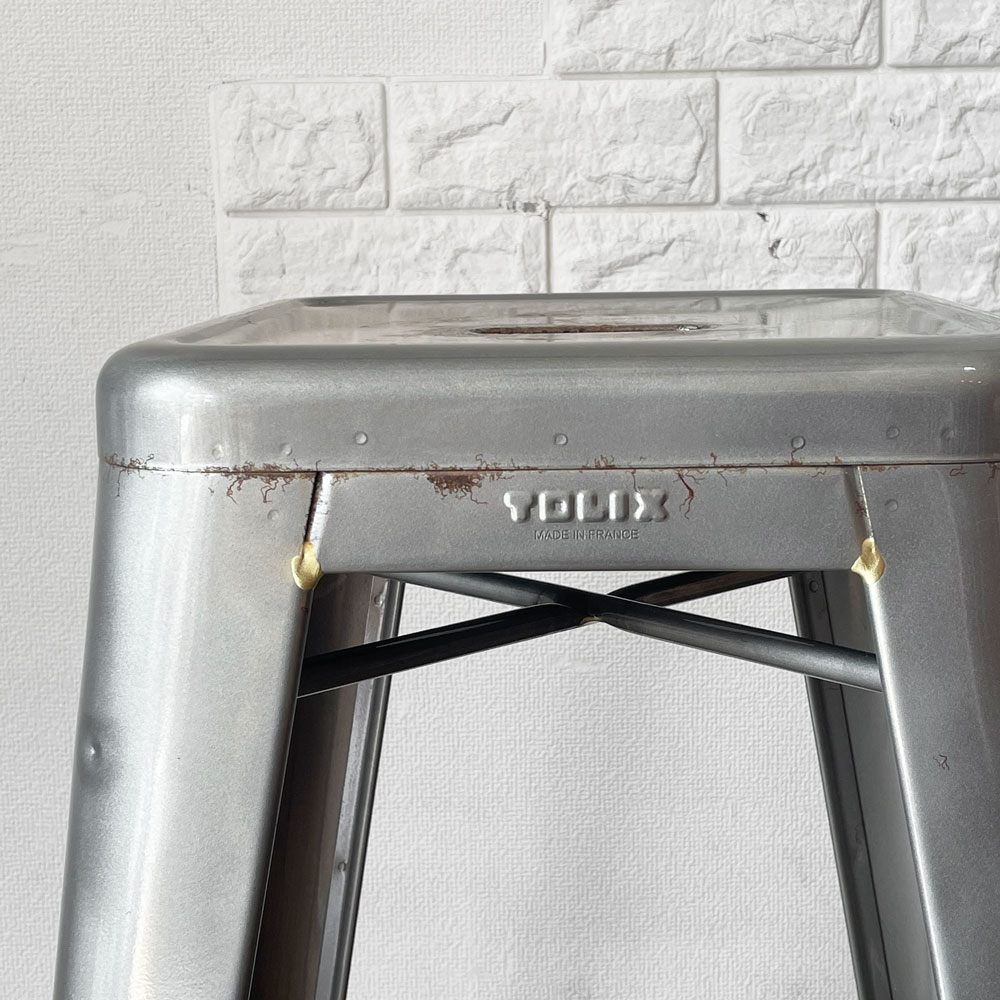 トリックス TOLIX Hスツール H-STOOL H75 ロースチール フランス インダストリアルスタイル カフェスタイル ◎
