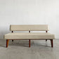 イデー IDEE ソリッドベンチ SOLID BENCH 2人掛けソファ 長椅子 W150cm ビニールレザー クリーム系 アッシュ材フレーム 受注生産品 定価￥199,900-以上 〓