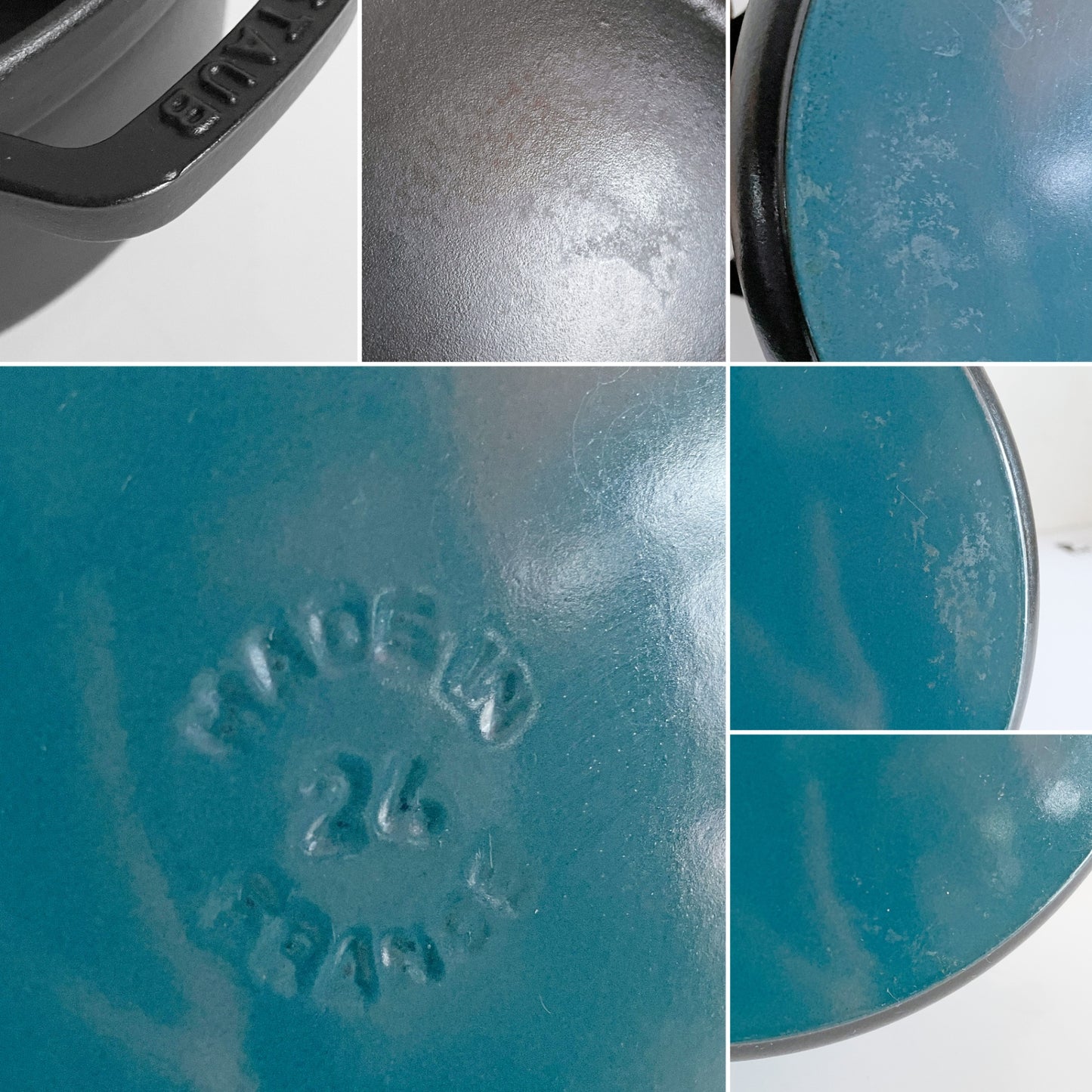 ストウブ STAUB ピコ ココット ラウンド 両手鍋 ブラック 24cm 鋳物 キャセロール ガス オーブン IH対応 フランス ■