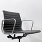 ハーマンミラー Herman Miller アルミナムグループ マネジメントチェア 本革 ブラック 回転式昇降 5本脚 キャスター付 C&R イームズ ●