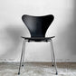 フリッツハンセン Fritz Hansen セブンチェア ダイニングチェア カラードアッシュ ブラック アルネ・ヤコブセン 北欧 デンマーク 定価￥75,680- 美品 A ■