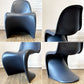 ヴィトラ vitra パントンチェア ダイニングチェア スタッキングチェア ディープブラック ヴェルナー・パントン Panton ミッドセンチュリー スペースエイジ B ◎