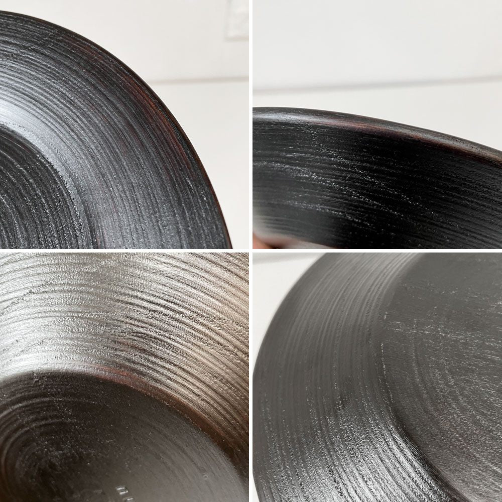 赤木明登 Akito Akagi パスタ皿 黒 nurimono 約21cm 漆器 輪島塗 現代作家 C ◎
