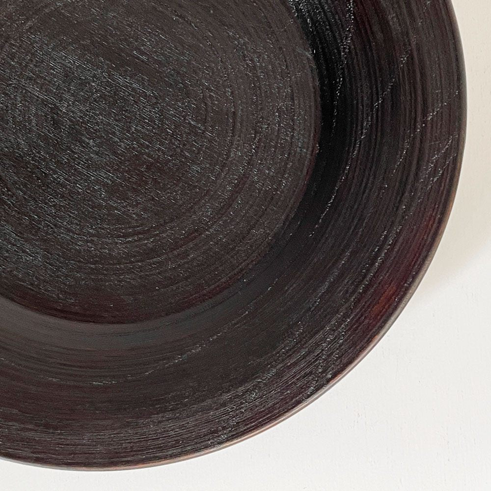 赤木明登 Akito Akagi パスタ皿 黒 nurimono 約21cm 漆器 輪島塗 現代作家 A ◎