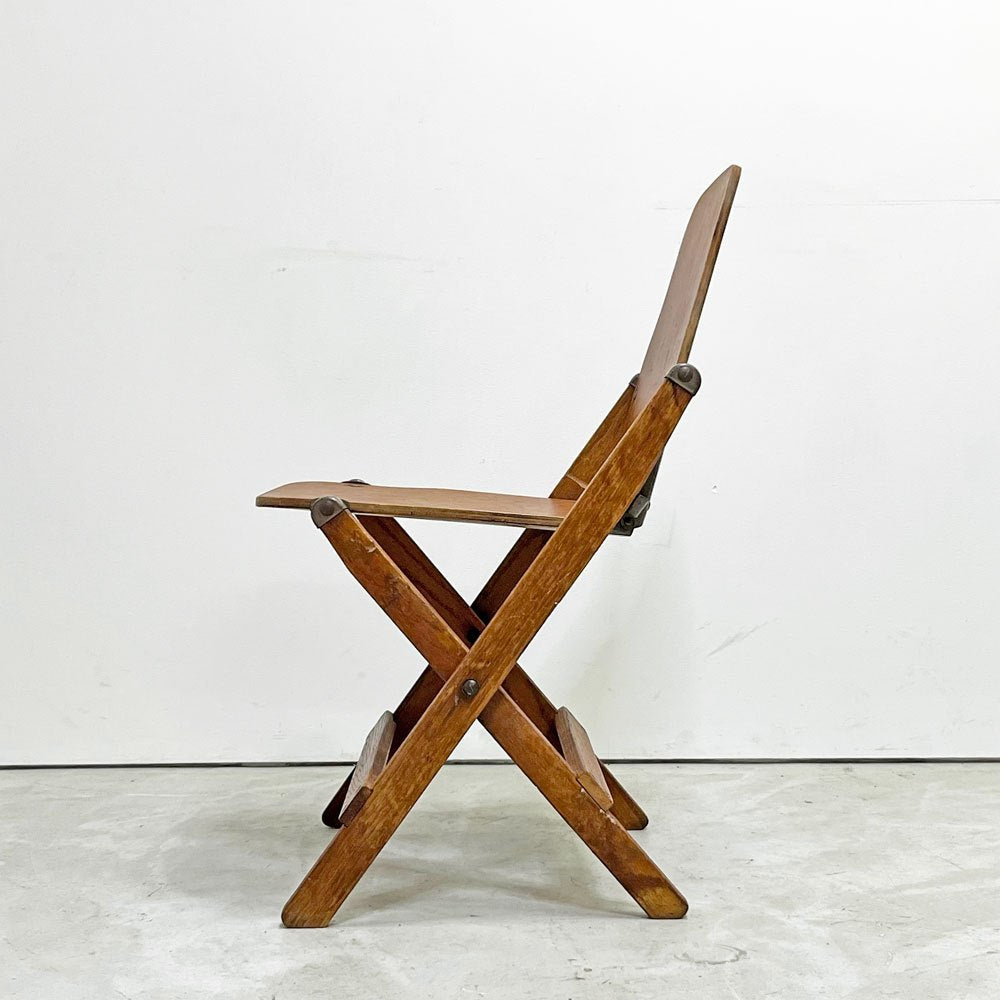アメリカンシーティングカンパニー AMERICAN SEATING COMPANY フォールディングチェア 折り畳み USビンテージ インダストリアル B ●