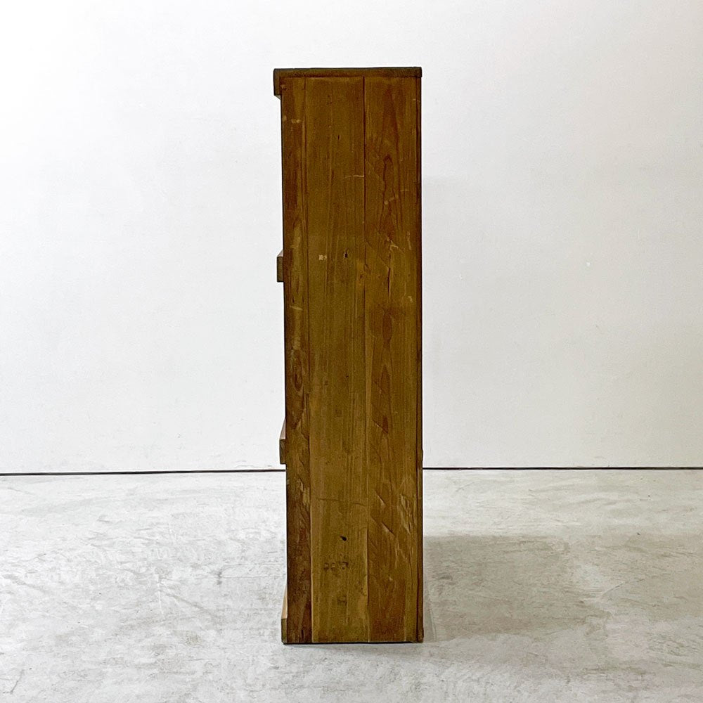クラッシュゲート CRASH GATE ノットアンティークス Knot antiques パレット PALLET オープンシェルフ 3段 杉古材 スチールメッシュ インダストリアル 工業系 ●