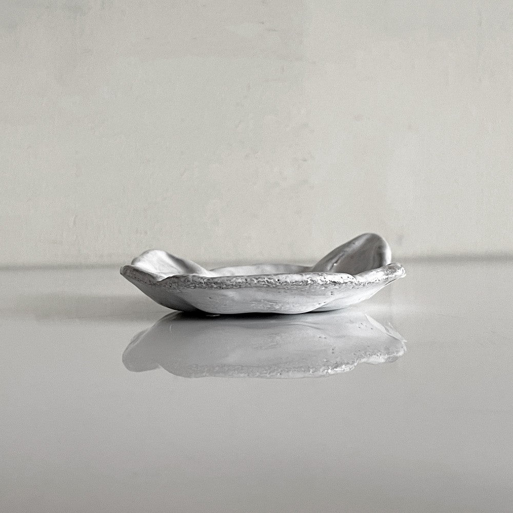 アスティエ・ド・ヴィラット ASTIER de VILLATTE シアン・エ・シャ Chien et Chat キャットディッシュ プレート 猫 Φ9cm 陶器 フランス ■