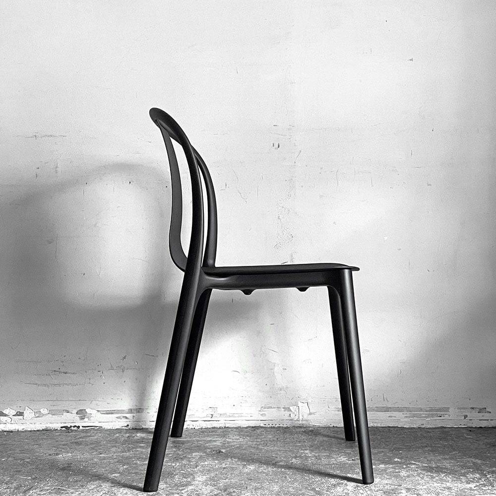 ヴィトラ Vitra ベルヴィルチェア Belleville Chair ダイニングチェア スタッキングチェア ディープブラック ロナン & エルワン・ブルレック D ■