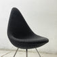フリッツハンセン Fritz Hansen ドロップチェア DROP 3110 フルパディング ダークグレーファブリック アルネ・ヤコブセン 北欧 デンマーク ●