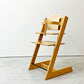 ストッケ STOKKE トリップトラップ TRIPP TRAPP ベビーチェア キッズチェア ナチュラル S/N3～ プラスチック背もたれ付 ノルウェー 北欧家具 ●