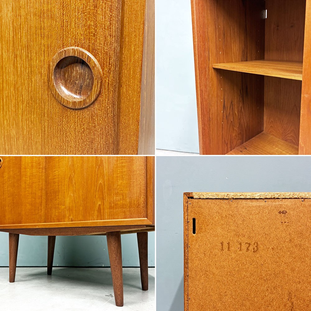 北欧ビンテージ Scandinavian Vintage チーク材 スモールキャビネット W75×H83.5cm ◎