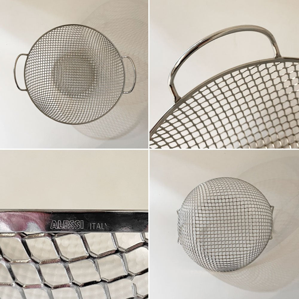 アレッシィ ALESSI AC04 フルーツボウル コランダー ザル 脚付 ステンレス製 アキッレ・カスティリオーニ Achille Castiglioni イタリア 参考価格￥43,989- ◎
