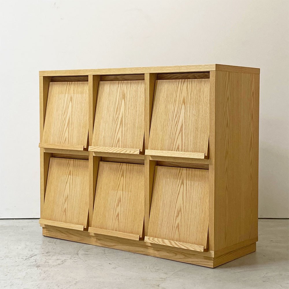 リアルスタイル REAL Style バンクロフト BANCROFT ブックシェルフ 1133 オーク材 6フラップドア  ●