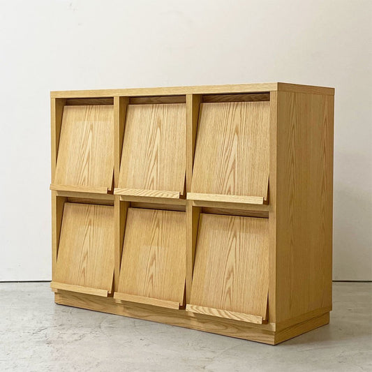 リアルスタイル REAL Style バンクロフト BANCROFT ブックシェルフ 1133 オーク材 6フラップドア  ●