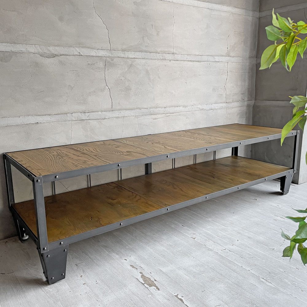 ジャーナルスタンダードファニチャー Journal Standard Furniture カルビ CALVI TVボード AVボード Lサイズ オーク無垢材×アイアン インダストリアル ♪