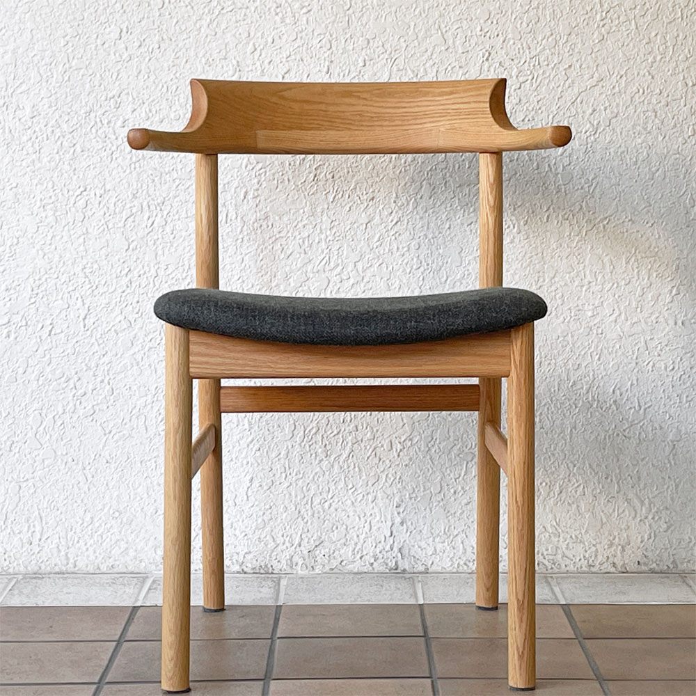 アクタス ACTUS スープ SOUP ダイニングチェア タイプC オーク材 オイル仕上げ ハーフアーム ファブリック 受注生産品 ◇