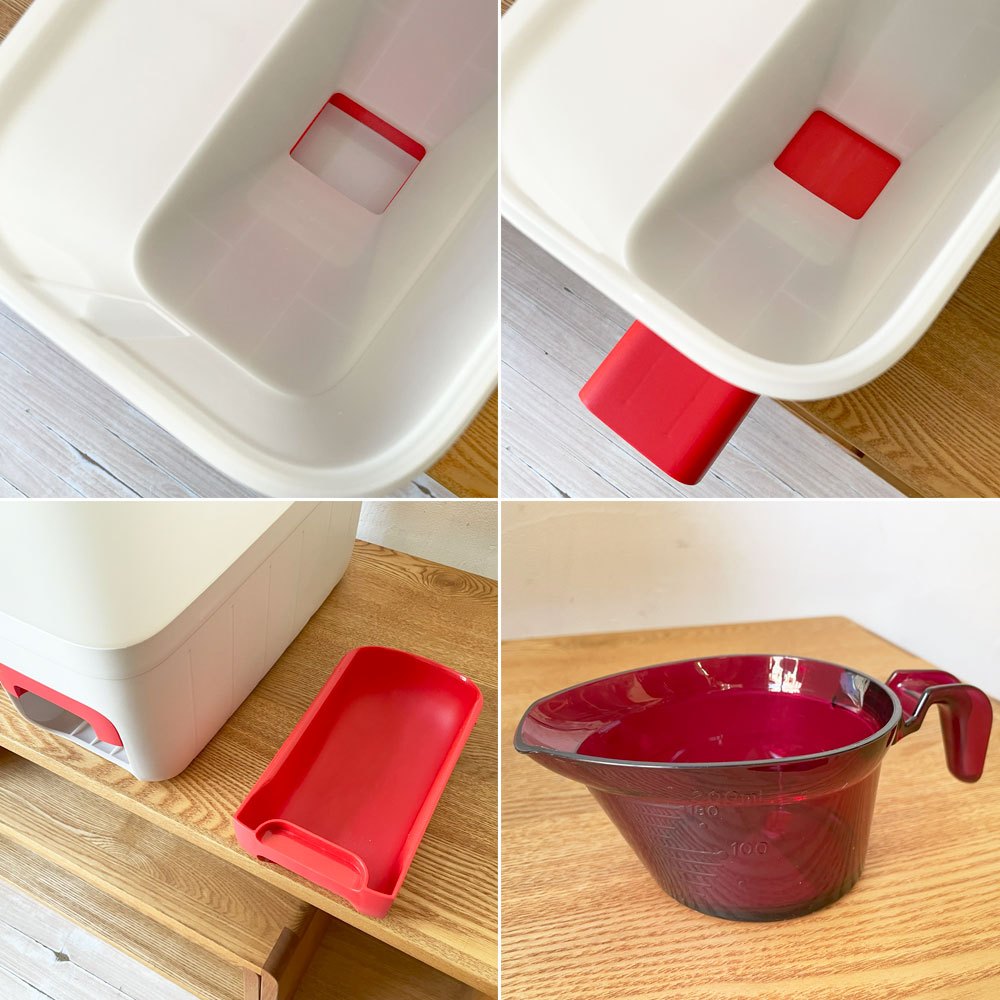 タッパーウェア Tupperware スマートライスディスペンサー Smart Rice Dispenser 10㎏ マルチフリー コンパクトデザイン ★