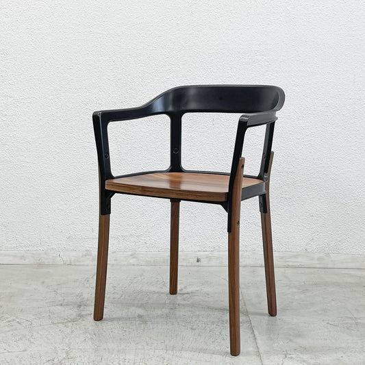 マジス Magis スティールウッドチェア Steelwood Chair ブラック×ウォールナット ロナン＆エルワン・ブルレック Ronan & Erwan Bouroullec 〓