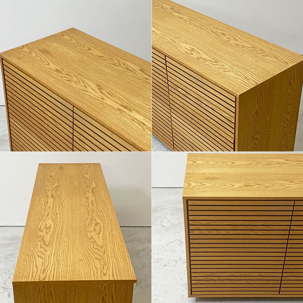 広松木工 hiromatsu ベラクレッパ VERA CREPA オーク材 チェスト & ドア 150cm 2ドア 4ドロワー プッシュオープン ●