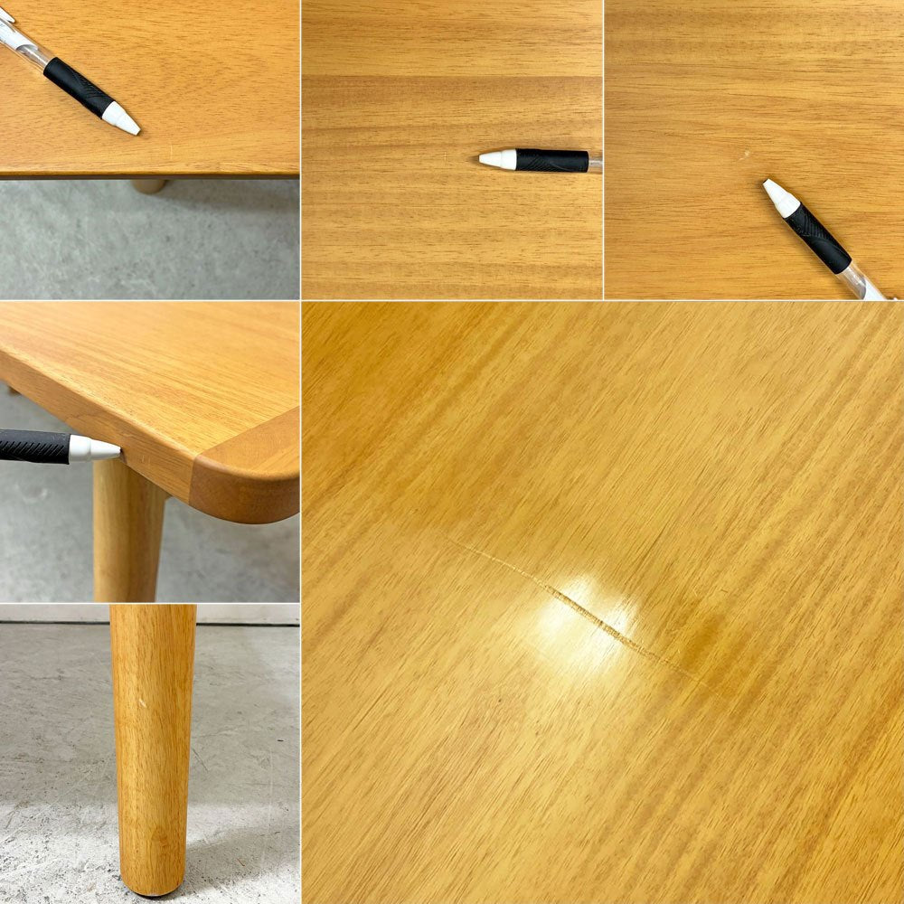 無印良品 MUJI 木製テーブル ダイニングテーブル ラバーウッド材 Ｗ180cm ナチュラルデザイン 参考定価￥59,900-  ●