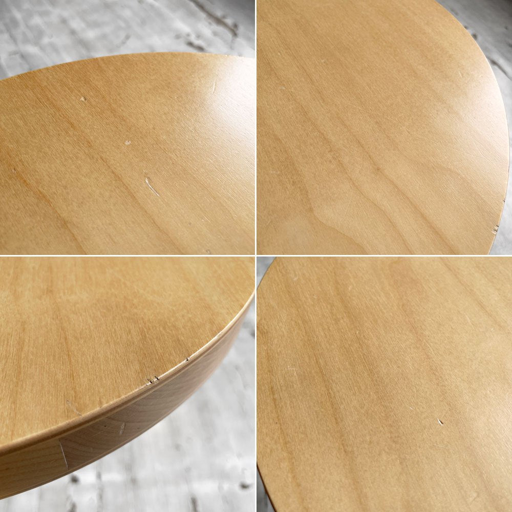 アルテック Artek スツール 60 stool 60 ウスタヴァ Ystava 3本脚 バーチ材 ラッカー塗装 FIN/JPNフレンドシップコレクション 外交関係樹立100周年記念モデル 脚カット品 アルヴァ・アアルト 廃番希少 A ♪