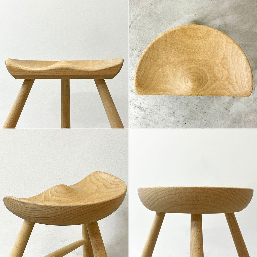 ワーナー Werner シューメーカーチェア Shoemaker Chair NO.27 スツール キッズチェア ビーチ材 ラーズ・ワーナー デンマーク 北欧家具 美品 ●