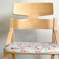 豊橋木工 TOYOMOKU アップライトチェア UPRIGHT CHAIR ナチュラル × アクアブルー 交換用座面カバー付き ベビーチェア キッズチェア ■