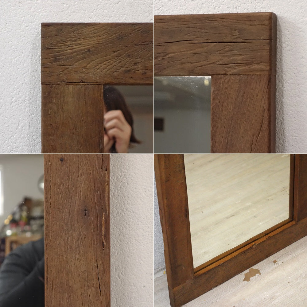 ジャーナルスタンダードファニチャー j.s.F ブレダ ミラー BREDA MIRROR オールドエルム材 H160cm ●