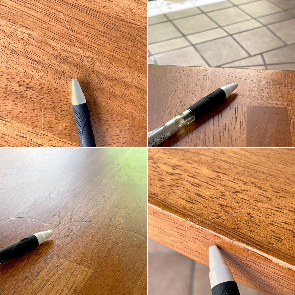 かなでもの KANADEMONO ザ・テーブル THE TABLE デスク ラバーウッド材 チークブラウン スチール脚 スクエア W160cm ◇
